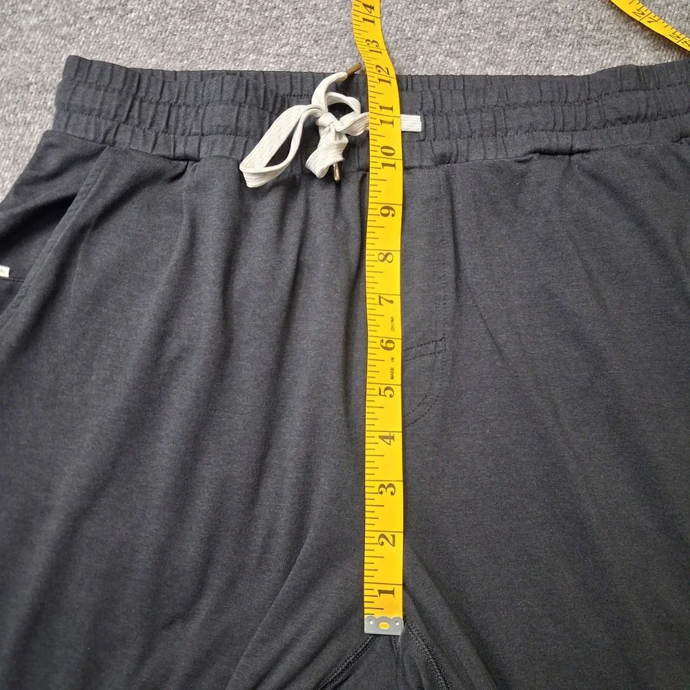 Vuori Mens Ponto Performance Pants Black Stretch Athletic Lounge Training 30x29